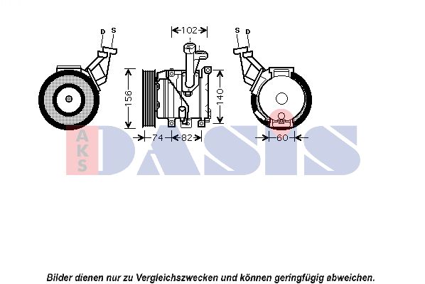 AKS DASIS Компрессор, кондиционер 850563N